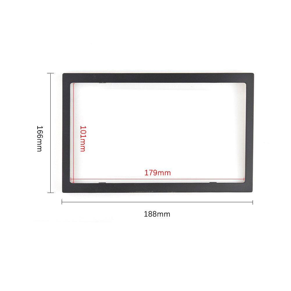 Universal 2 Din Plastic Fitting Frame Kit Car Radio Head Unit Installation Frame 2din Auto DVD Radio Stereo Player Fitting Case