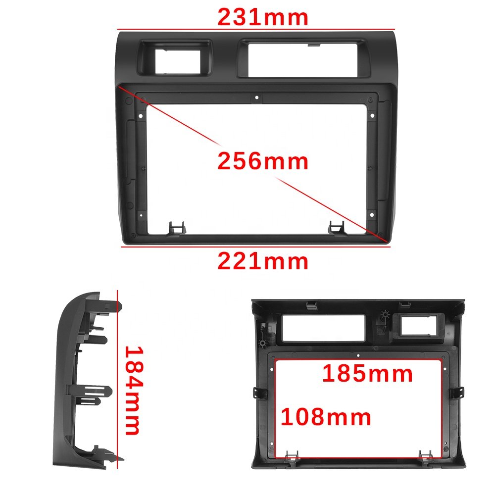 Podofo Dash Kit For Toyota Land Cruiser LC79 2015 Car Radio Stereo Autoradio Frame 9'' Car DVD Player Dashboard Fascia