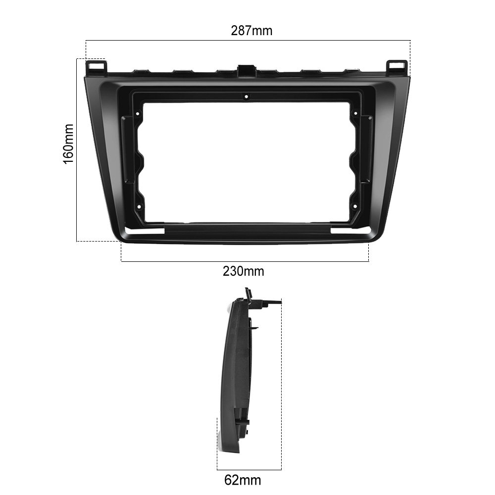 Podofo 9'' Android Car Stereo Double Din 4+64G Wireless Carplay Android Auto For Mazda 6 Rui wing 2007-2012 IPS DSP GPS RDS WIFI