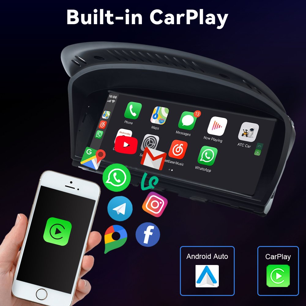 Autoradio 8.8" Android 12 Car DVD Player For BMW 3/5 Series E90/E60 (2005-2012) CCC/ CICSystem GPS Navi Stereo Multimedia