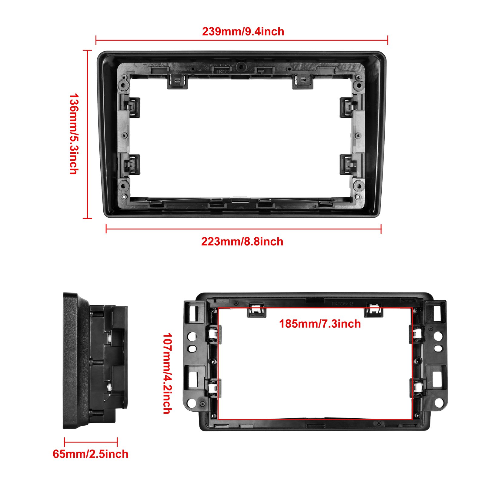Podofo 9" Android Car Stereo Radio Wireless Carplay Android Auto For Chevrolet Captiva 2009 GPS Wifi Hifi Audio FM RDS Wholesale