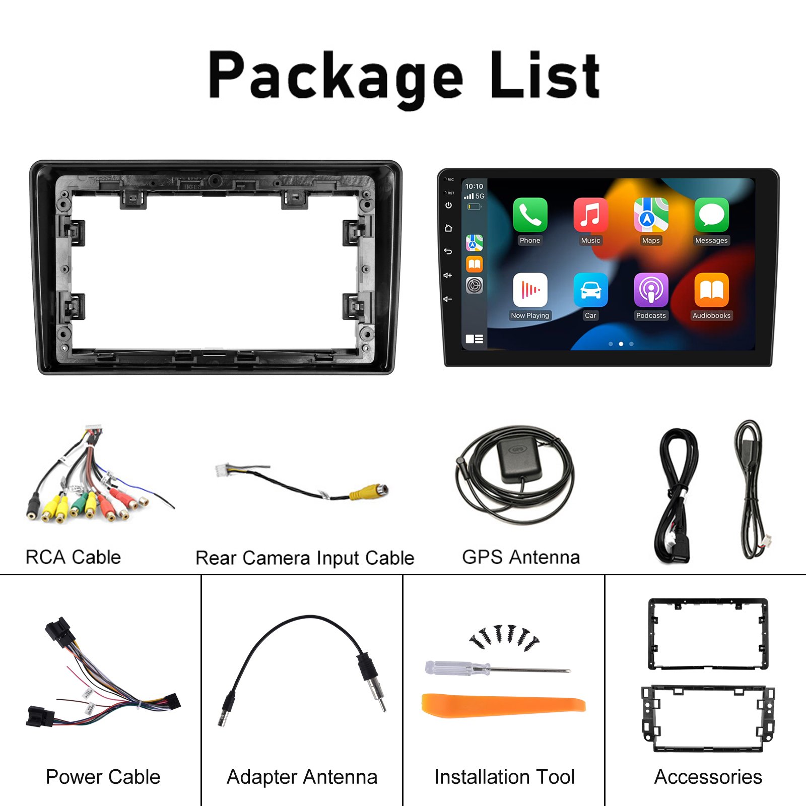 Podofo 9" Android Car Stereo Radio Wireless Carplay Android Auto For Chevrolet Captiva 2009 GPS Wifi Hifi Audio FM RDS Wholesale