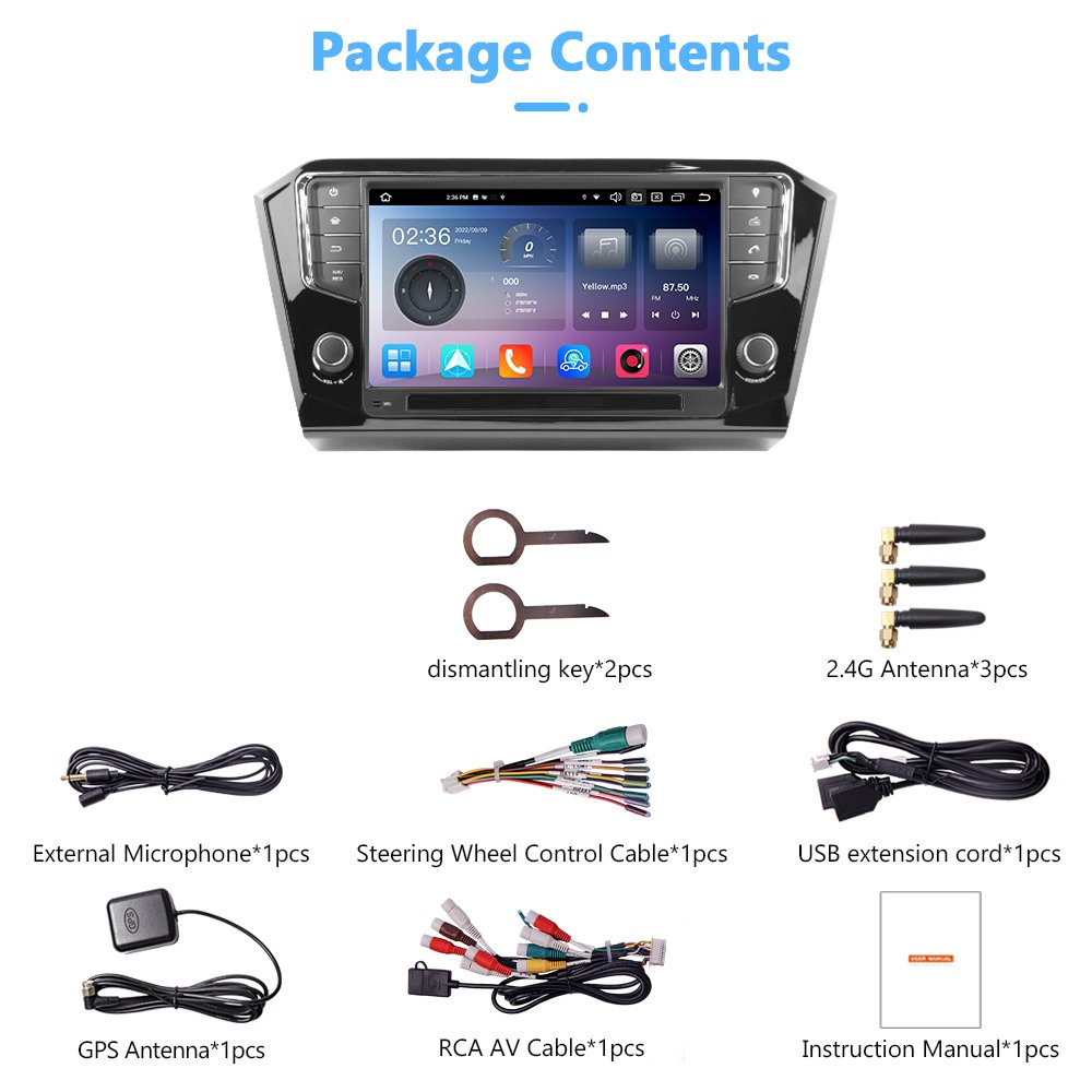 Car DVD GPS player Passat Polo CarPlay & Auto For VW Magotan 2017-2018