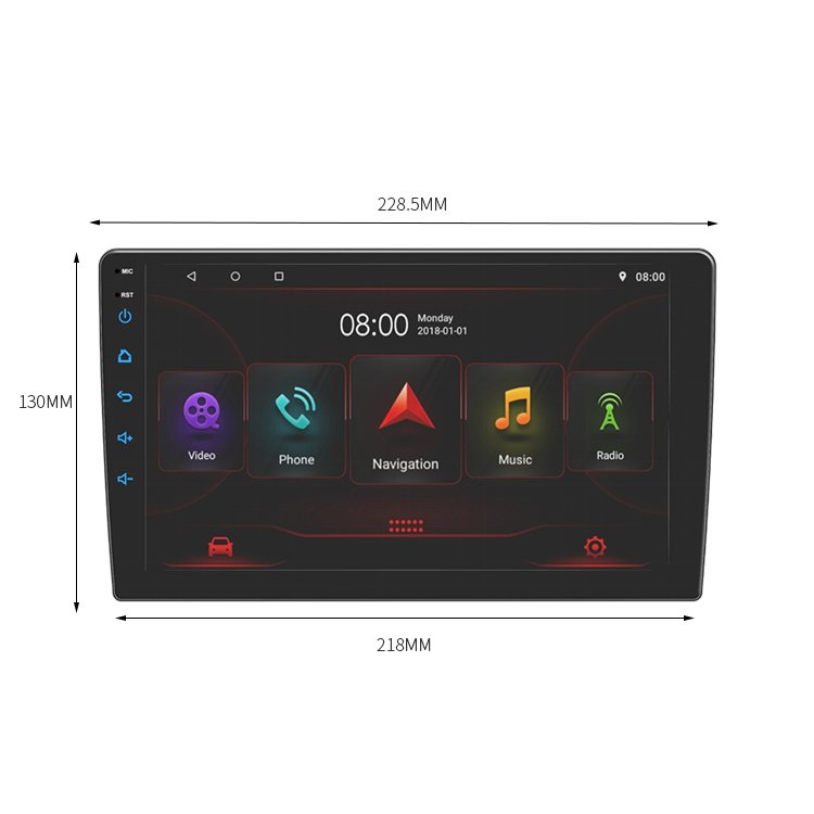 7" 10 inch android car radio t3 monitor android head unit 360 camera universal car stereo car radio for toyota