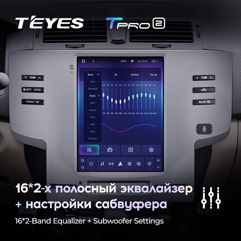 TEYES TPRO 2 For Toyota Mark X X120 1 2004 - 2009 For Tesla style screen Car Radio Multimedia Video Player Navigation GPS