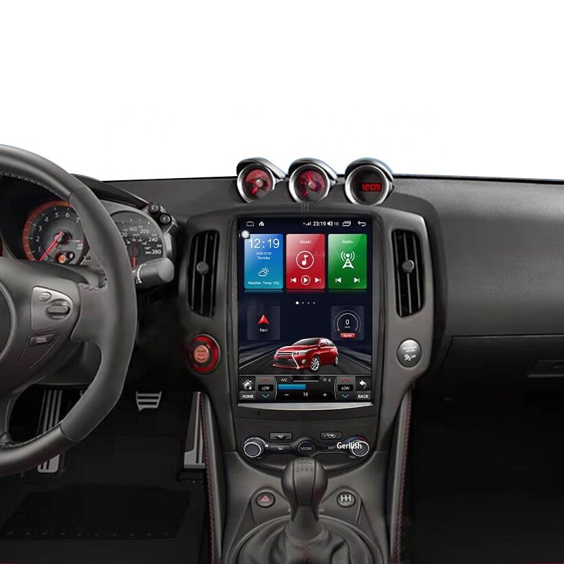 For Nissan 370Z 350Z 2008-2019 Tesla Style Android Car Radio Multimedia Player Stereo Auto Audio Stereo GPS Navigation Unit