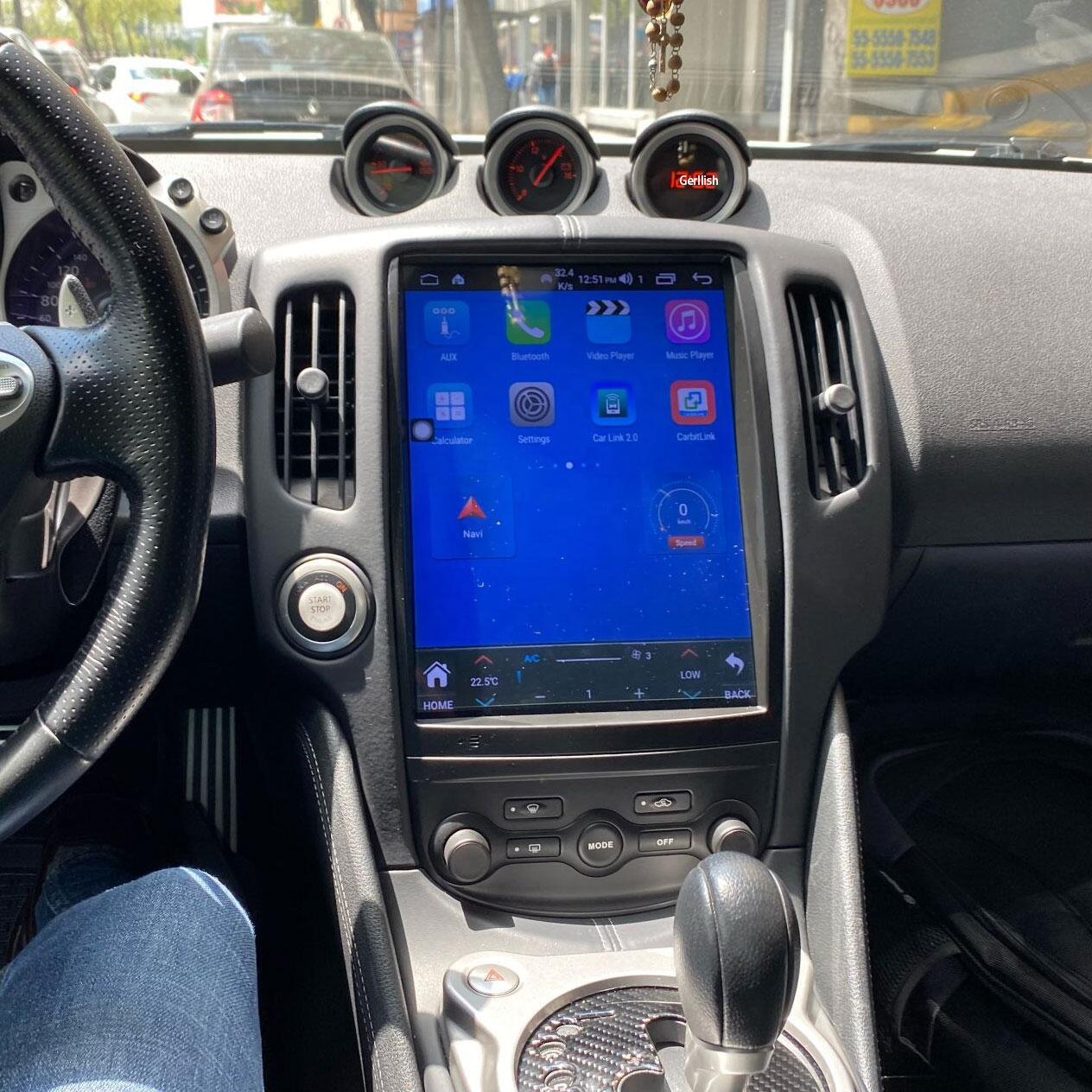 For Nissan 370Z 350Z 2008-2019 Tesla Style Android Car Radio Multimedia Player Stereo Auto Audio Stereo GPS Navigation Unit