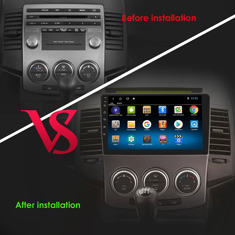 9 Inch For Mazda 5 2005 - 2010 Frame Touch Screen Car Stereo Backup Camera Android Auto Carpldy Multimedia Dvd Player