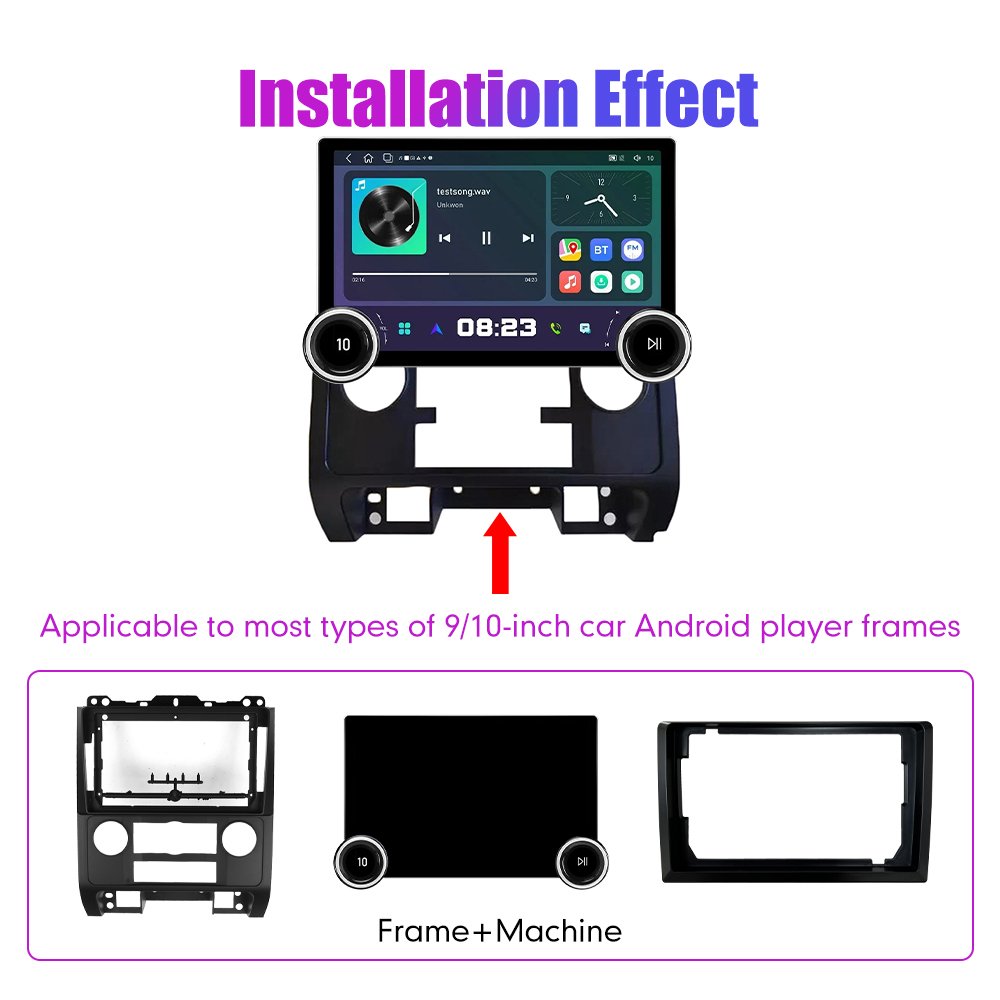11.8Inch Car Radio For Ford Escape 2007-12 Mazda Tribu DIAMOND 2K QLED Screen 2Din Android Car Stereo Car DVD Player Carplay DSP
