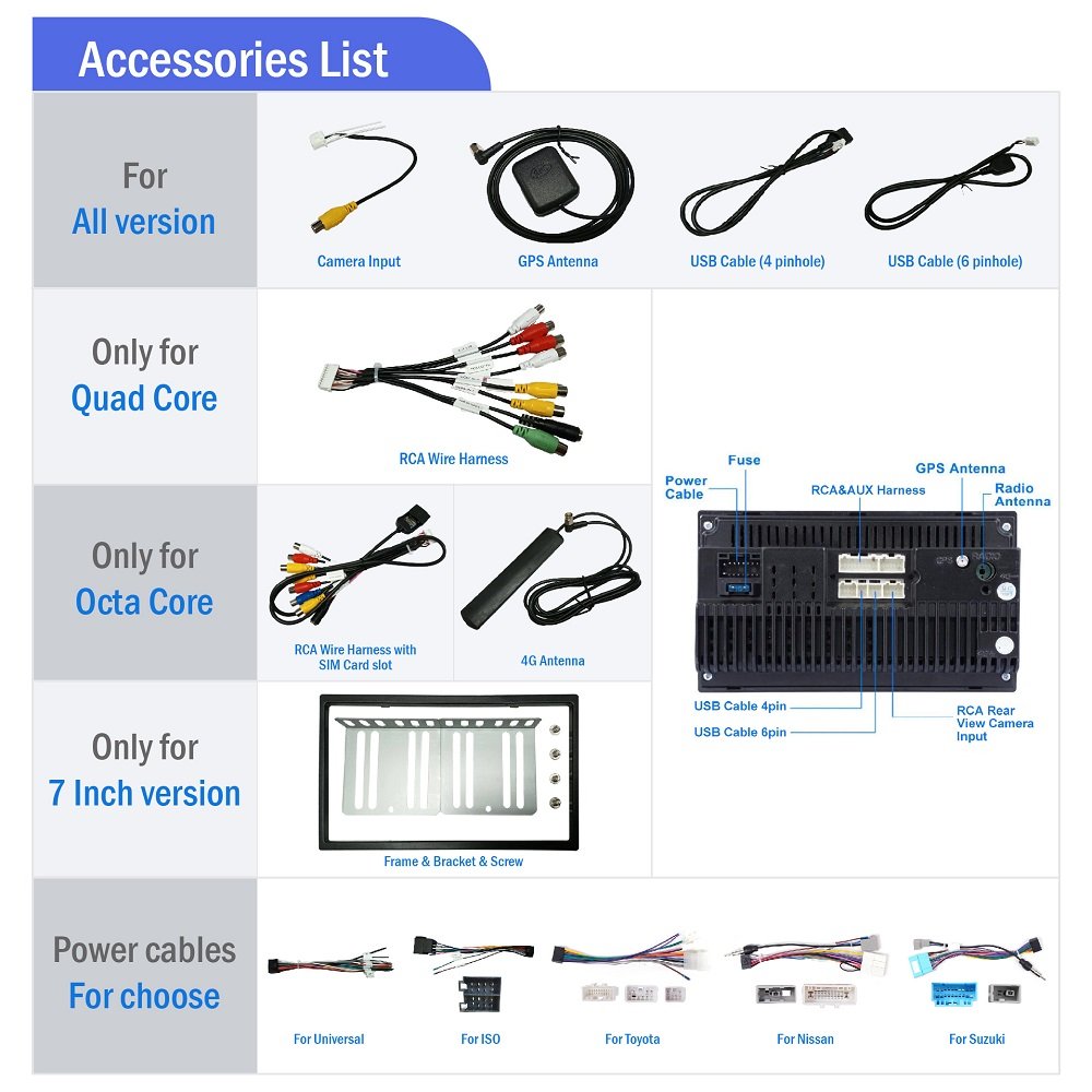7/9/10/10.33/13.1 Inch Double Din Car Stereo 2 Din Android Car Radio Autoradio Audio Car DVD Player gps navigation Carplay DSP