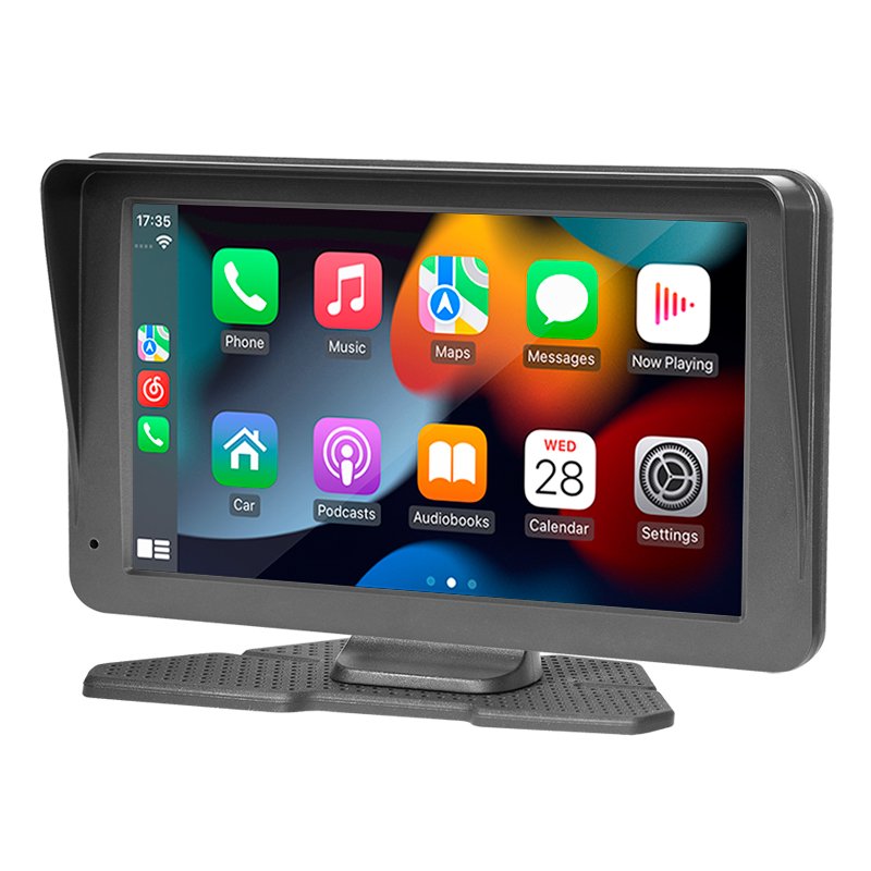 7.0 Inch Dash Cam Wireless Carplay Android Auto Car Dashboard Video Recording WIFI GPS Navigation Loop Record Car Dvr