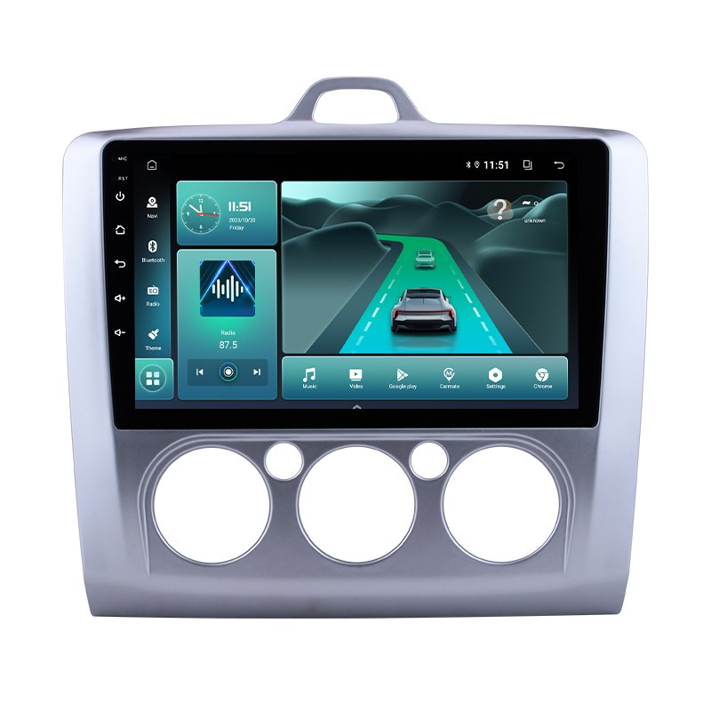 Android 2+32GB Car Radio Multimedia Player GPS WIFI FM Carplay Screen For Ford Focus AT 2007-2011 Reverse Camera