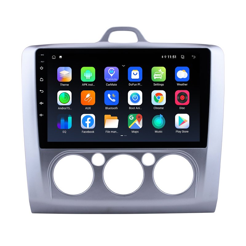 Android 2+32GB Car Radio Multimedia Player GPS WIFI FM Carplay Screen For Ford Focus AT 2007-2011 Reverse Camera