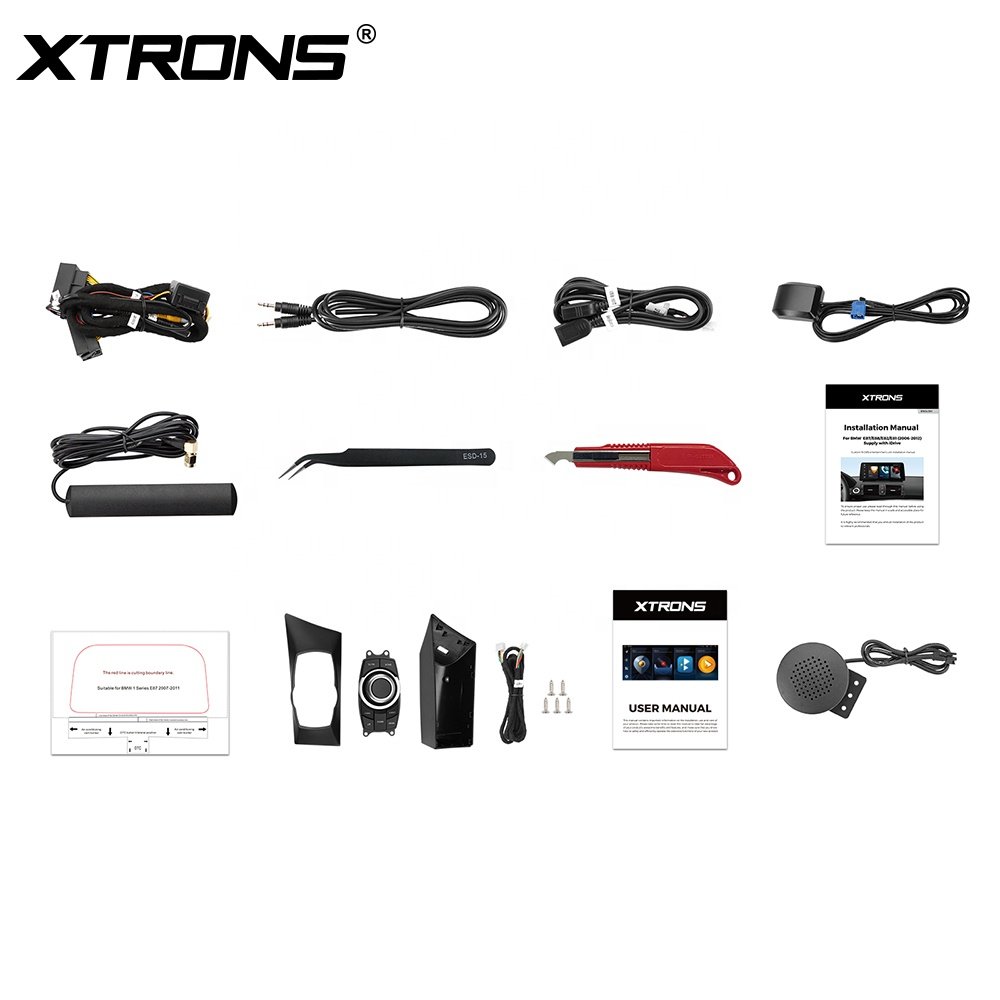 XTRONS 10.25 Inch Carplay Screen For BMW 1 Series E81 E82 E87 E88 2004-2012 Radio Android 13 8+128G Estereo Car DVD Player