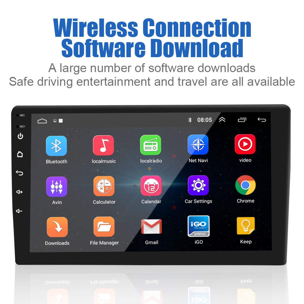 2din 9inch Touch Screen Multimedia Car DVD Player GPS System 10inch Universal Car Radio Support Camera
