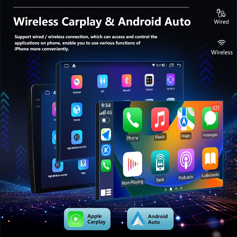 Factory N5 128GB 9 10 Inch Universal Android Car Stereo BT DSP Radio 2.5D 2K QLED Touch Screen Multimedia Player GPS Navigation