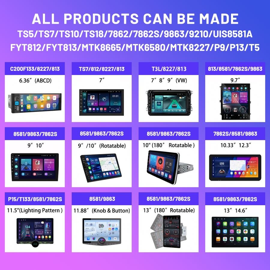 2 Din 9" 10" Android Stereo RAM 4GB 64GB ROM, Bt FM Digital Signal Processor Radio, Para Car Multimedia Video Car Dvd Player