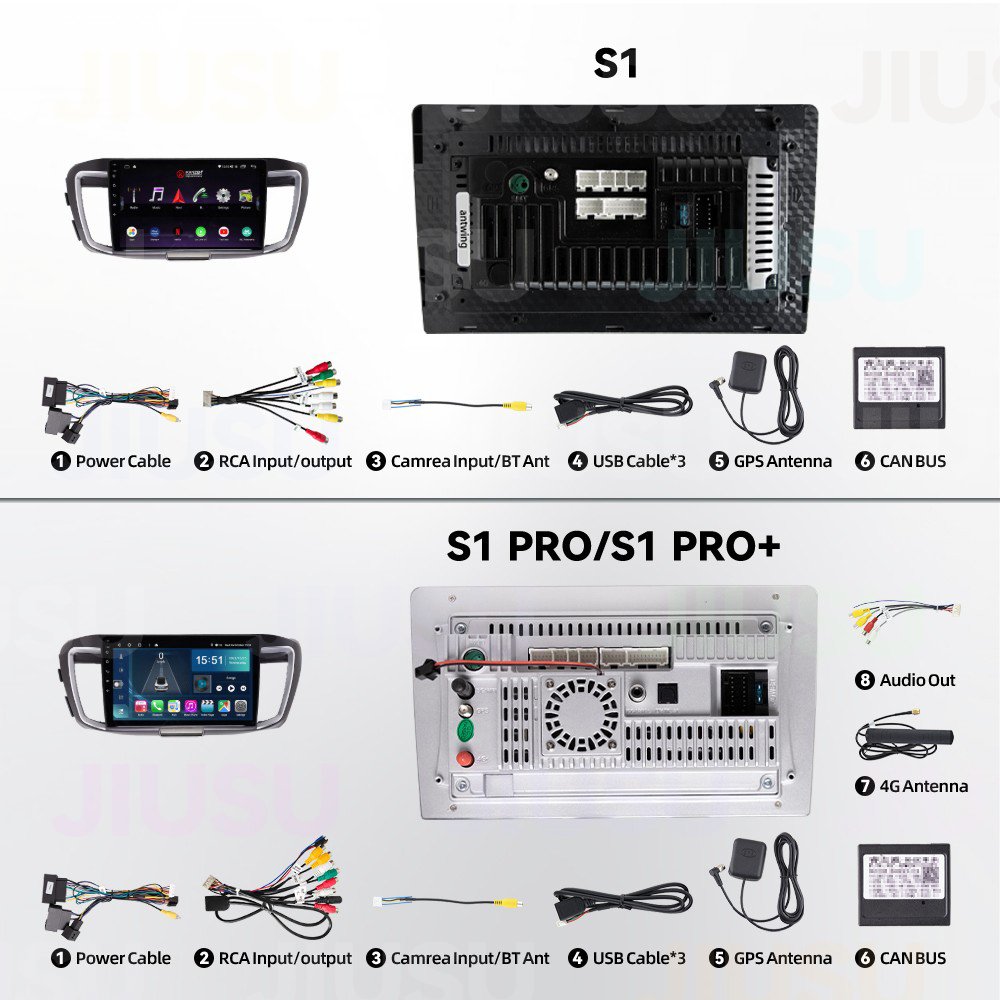 Android 12 Car Radio GPS Navigation DVD Player Stereo Multimedia Audio System for Honda Accord 2013-2017 with Carplay DSP DAB