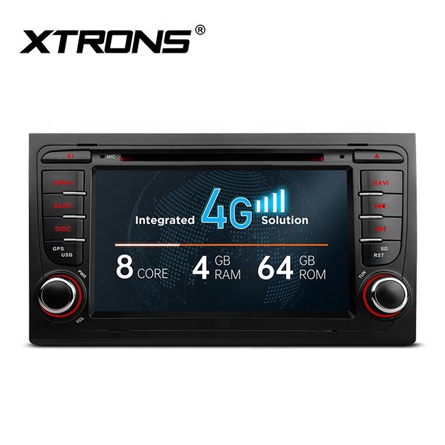 XTRONS 7 inch 2 din android car DVD Player for audi a4 Vehicle with GPS navigation system, radio de auto