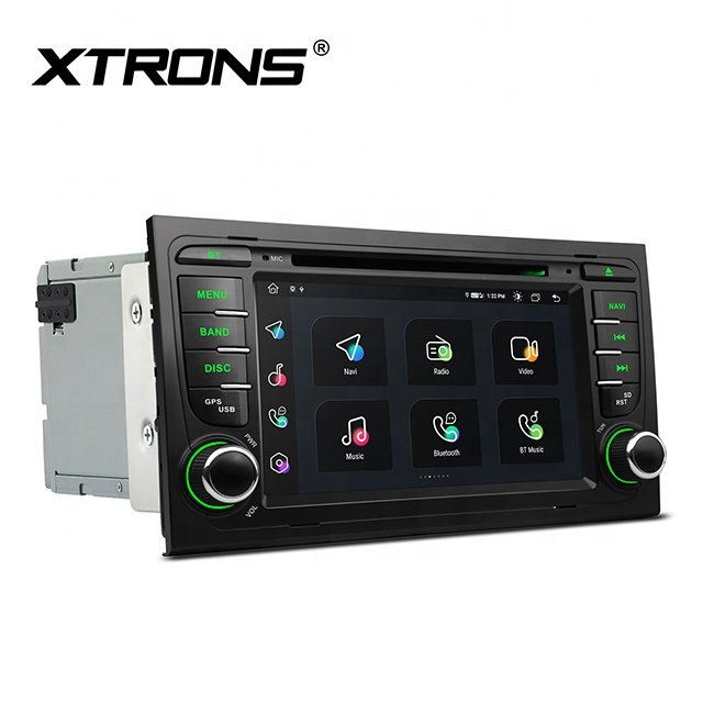 XTRONS 7 inch 2 din android car DVD Player for audi a4 Vehicle with GPS navigation system, radio de auto