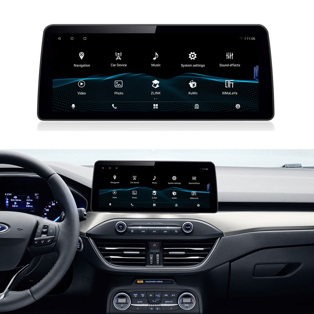 Road Top Vertical Screen Android Car Touch Screen Multimedia Player Car Player Android Touch Screen For Ford Focus 2019-2022