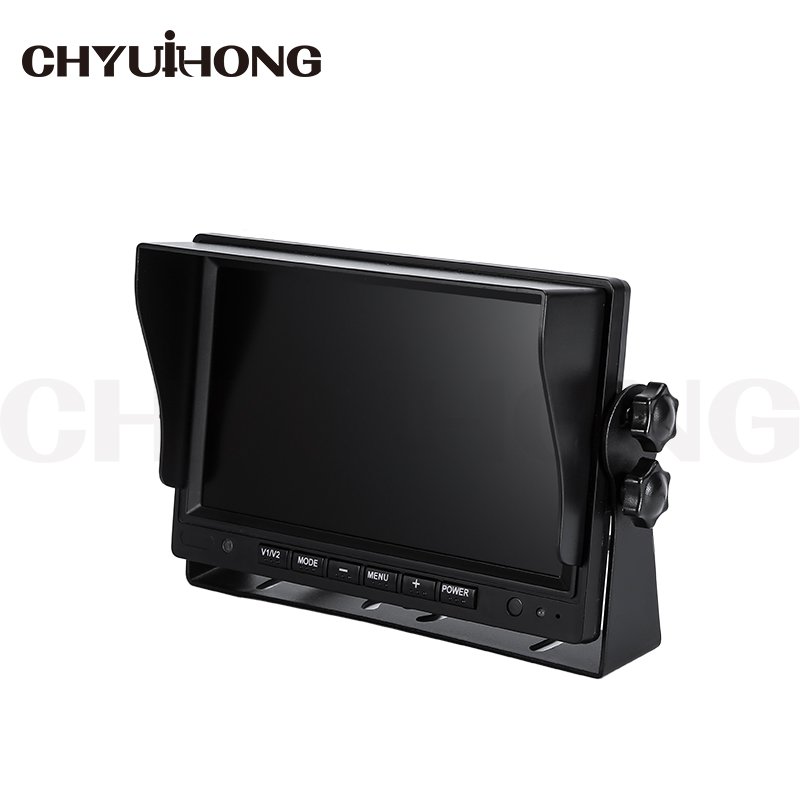 High Quality Car Tv Monitor 7 Inch AHD Four Split Screen Video Recorder Vehicle Screen Monitor With U-shaped Metal Bracket