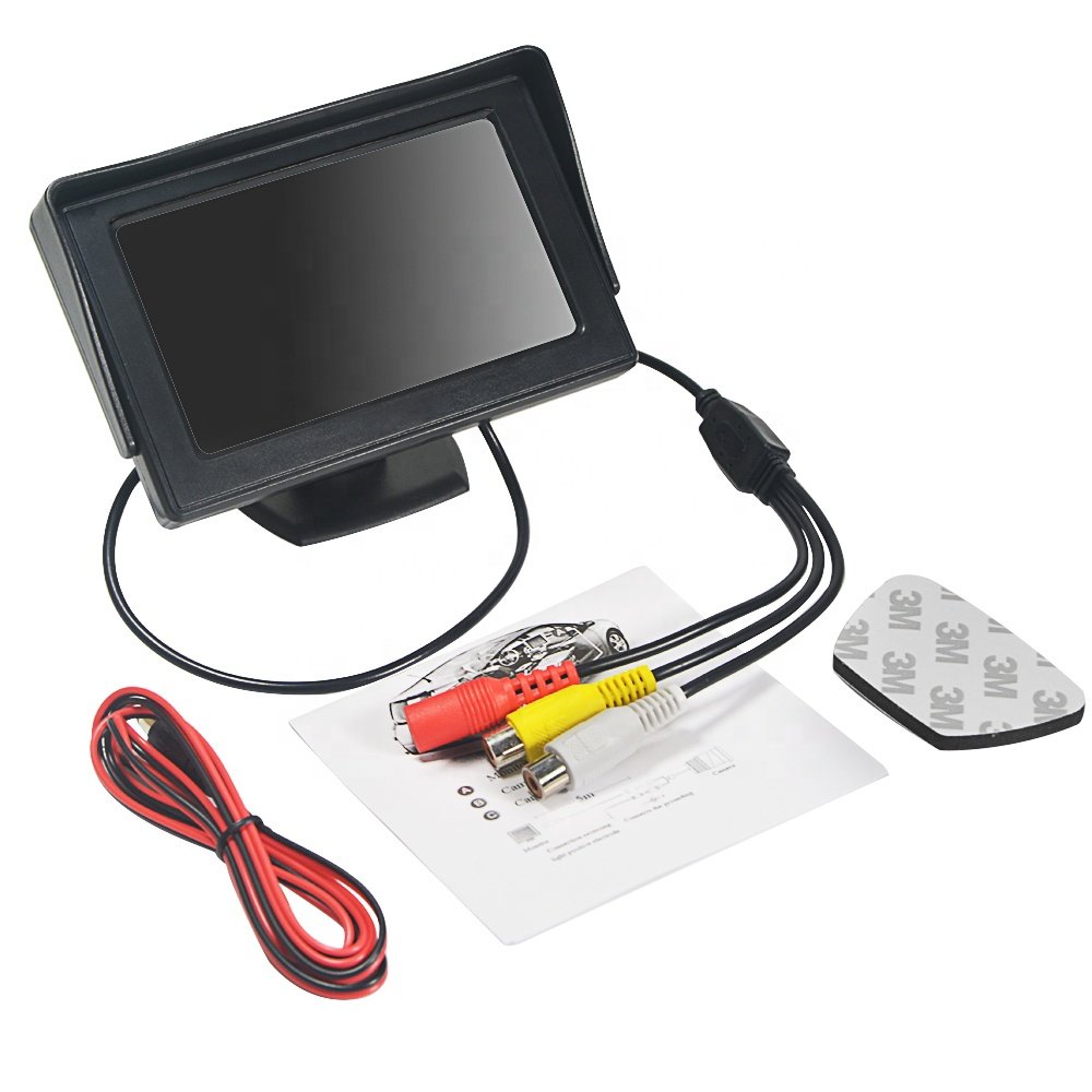 4.3inch 12V Car Parking Rear View System Rear View Camera Monitor Screen for Rearview