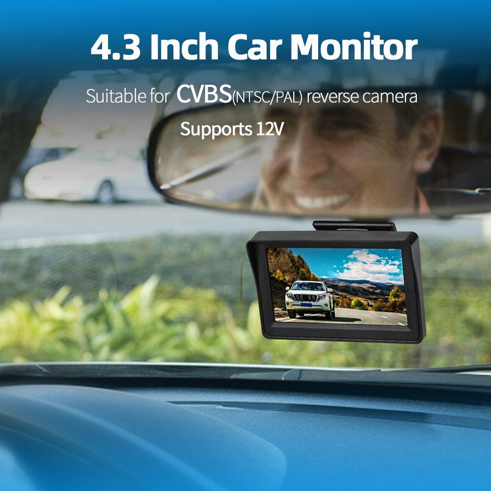 4.3inch 12V Car Parking Rear View System Rear View Camera Monitor Screen for Rearview