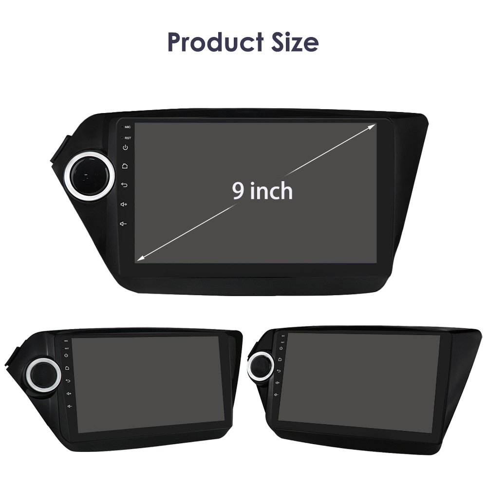 Apple Car Play Navigation GPS 4G Android 9 Inch Car Dvd Player For KIA K2 RIO 3 2011 2012 2013 2014 2015