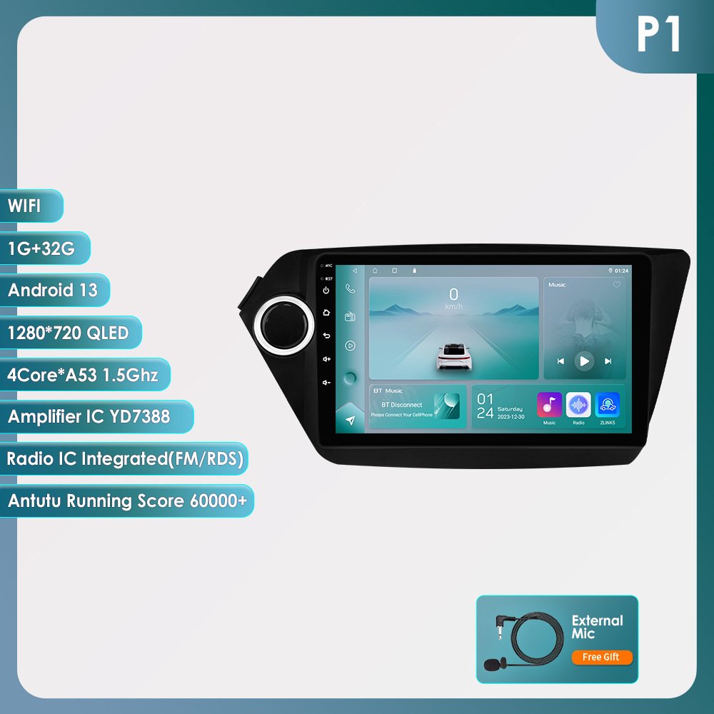 Apple Car Play Navigation GPS 4G Android 9 Inch Car Dvd Player For KIA K2 RIO 3 2011 2012 2013 2014 2015