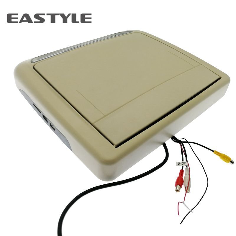 Hot sale 12.1 inch Motorized roof mount monitor flip down car monitor with DVD MP5 player