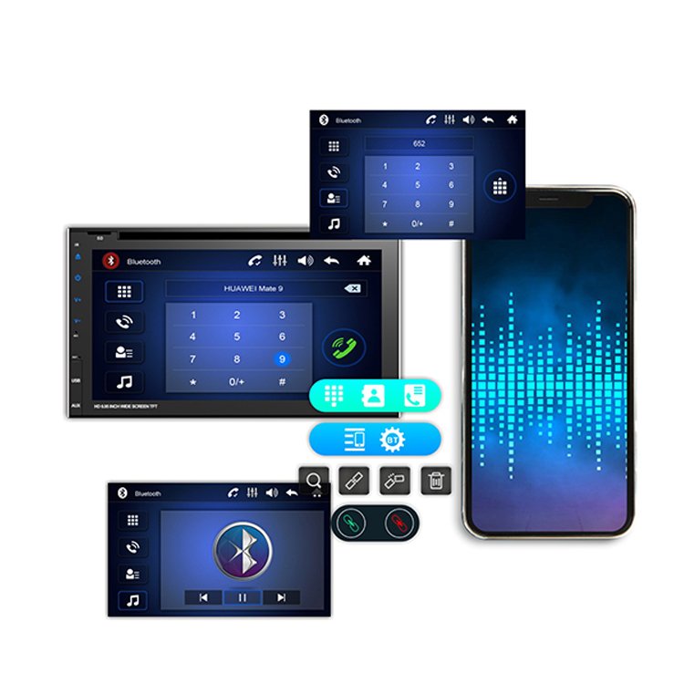 MCX Car Stereo System Freely Switch 21ui 1+16g 2+32g Car Radio Android 7 9 10.1inch 2din Car Dvd Player