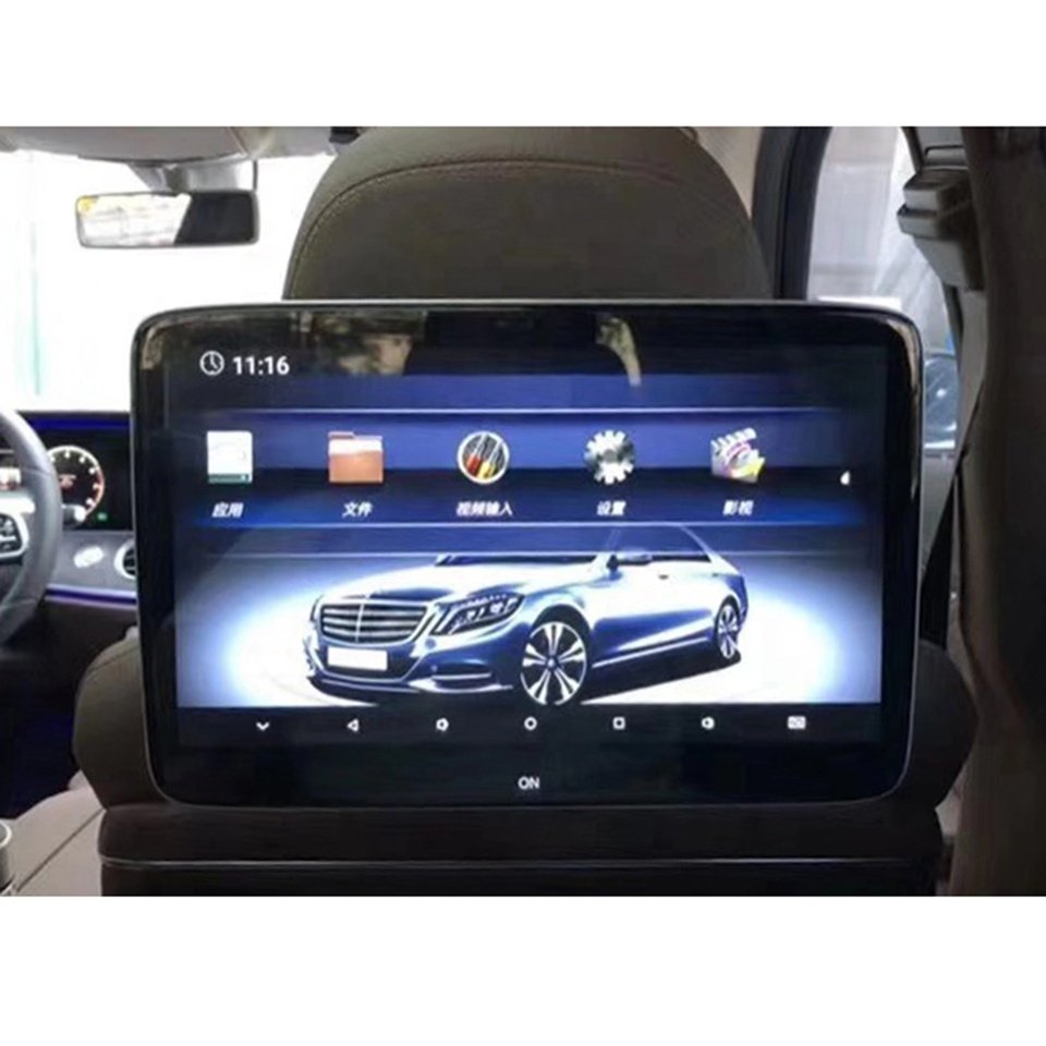 11.6" Vehicle TV Video Player Car Headrest DVD Monitor For Mercedes W177 W204 W205 W213 W222 W156 W253 W167 W166 W117 W257 W238