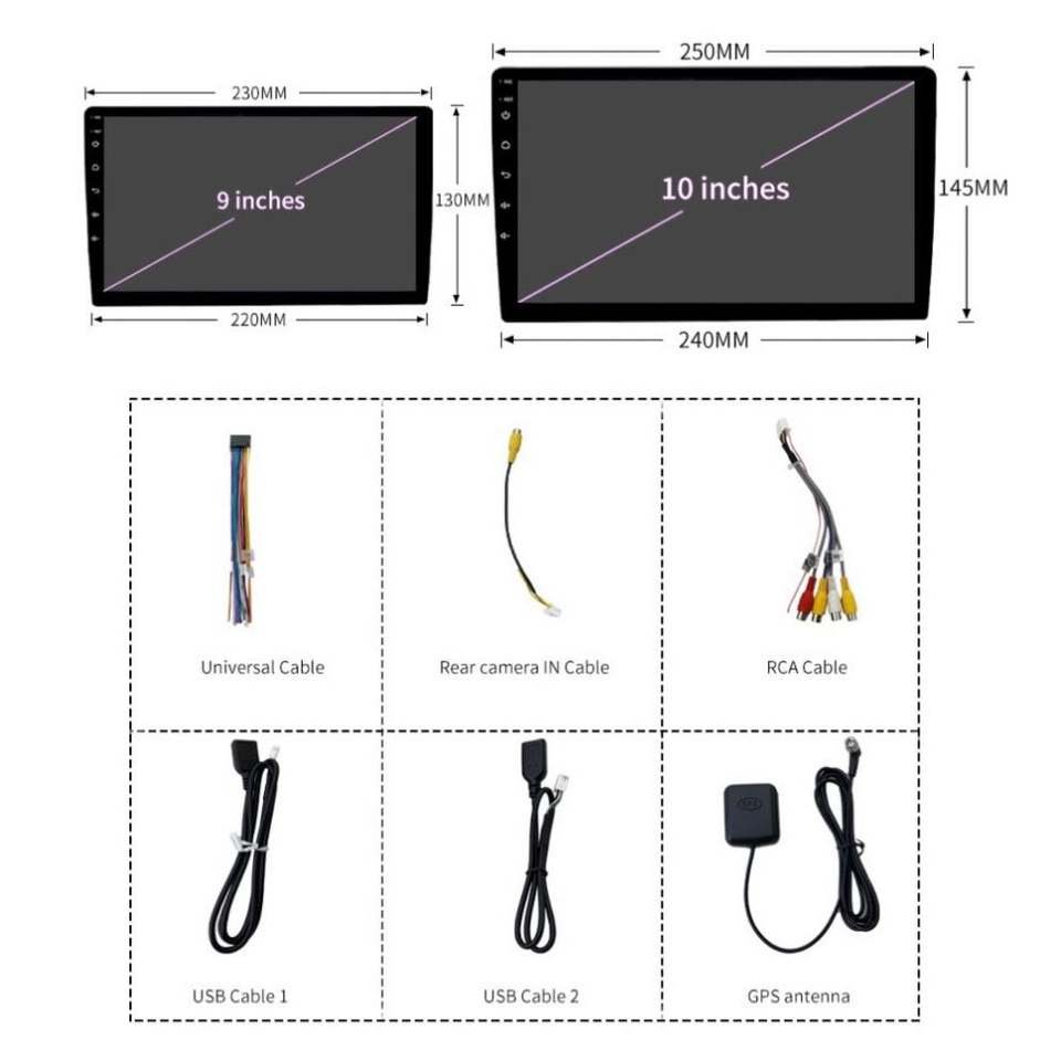 Aijia Manufacturer 9 10inch Car Android Touch Screen GPS System Audio Auto Electronics Video Car DVD Player Radio Navigation