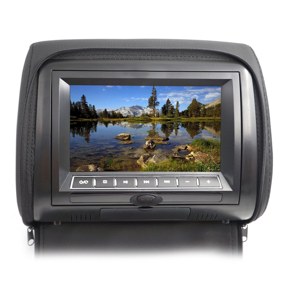 Best choose HR7718C 7 inch Car Headrest DVD player with zipper