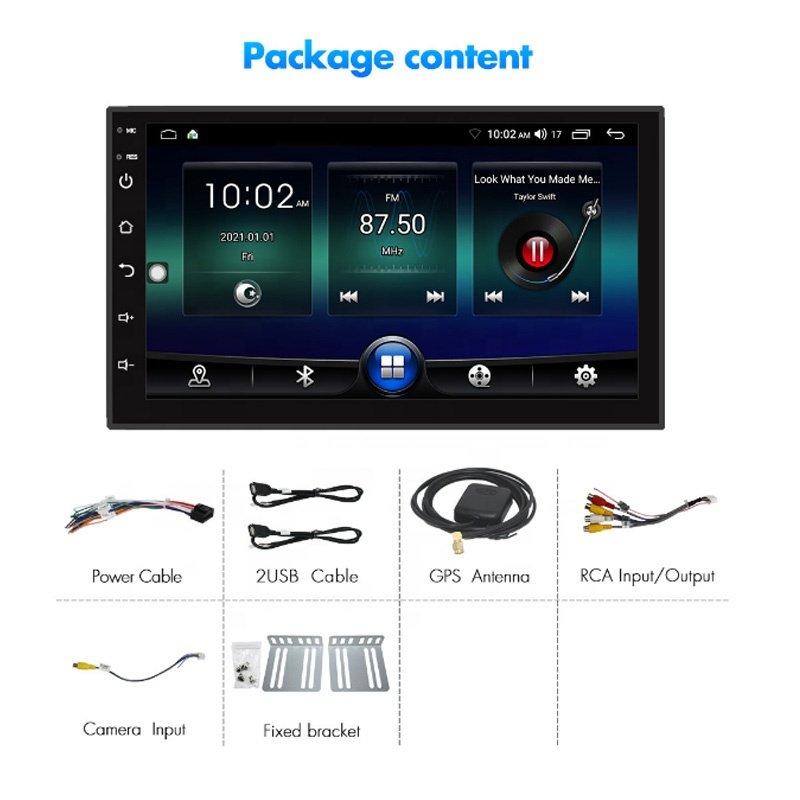 Car DVD Player Android 10.0 Car Stereo Touch Screen With Radio 7inch 1080*720IPS Screen Carplay DSP