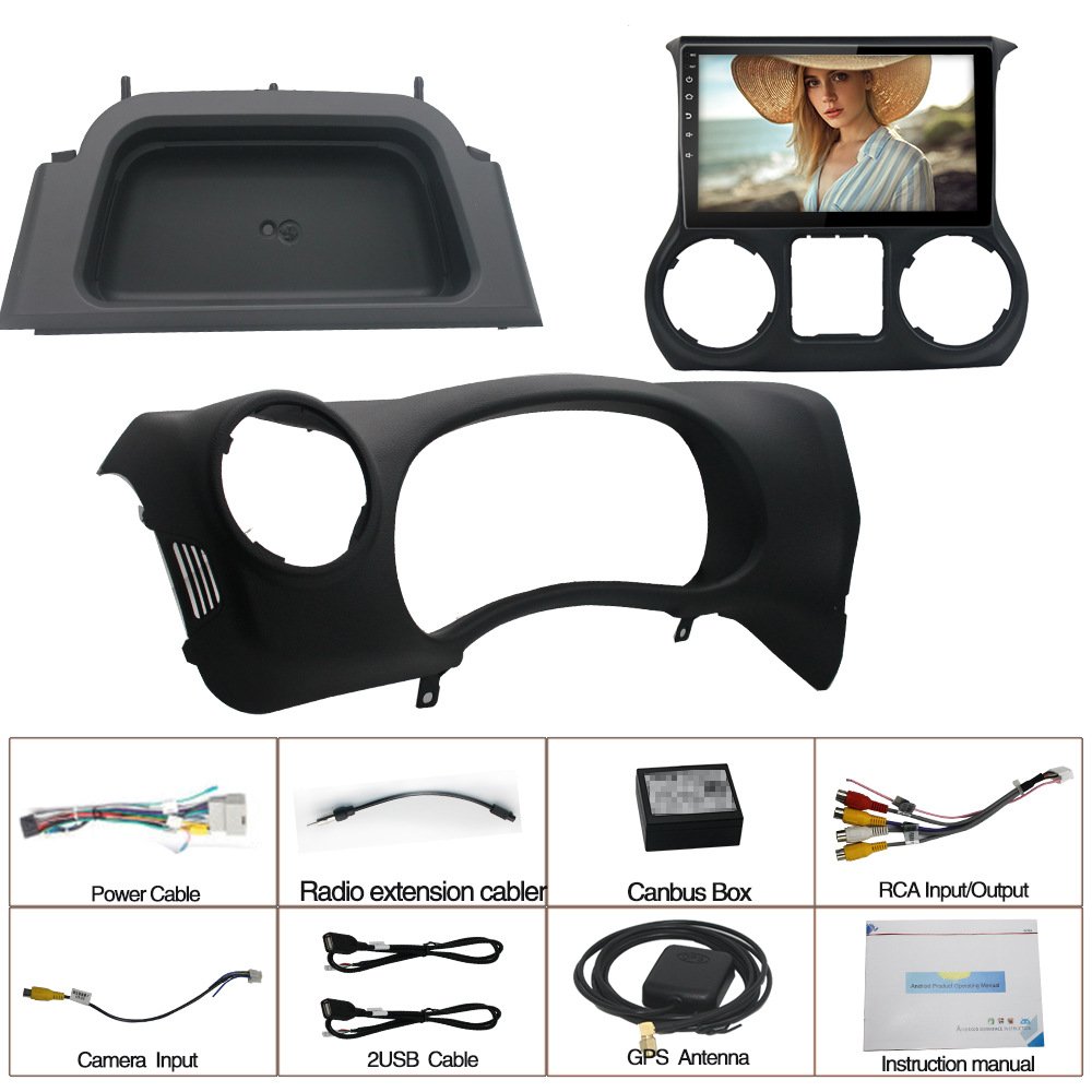 GPS Navigation Android 2din Touch Screen Car dvd Player Multimedia Player Head Unit For Jeep Wrangler 3 JK 2011 2012 2013 2014