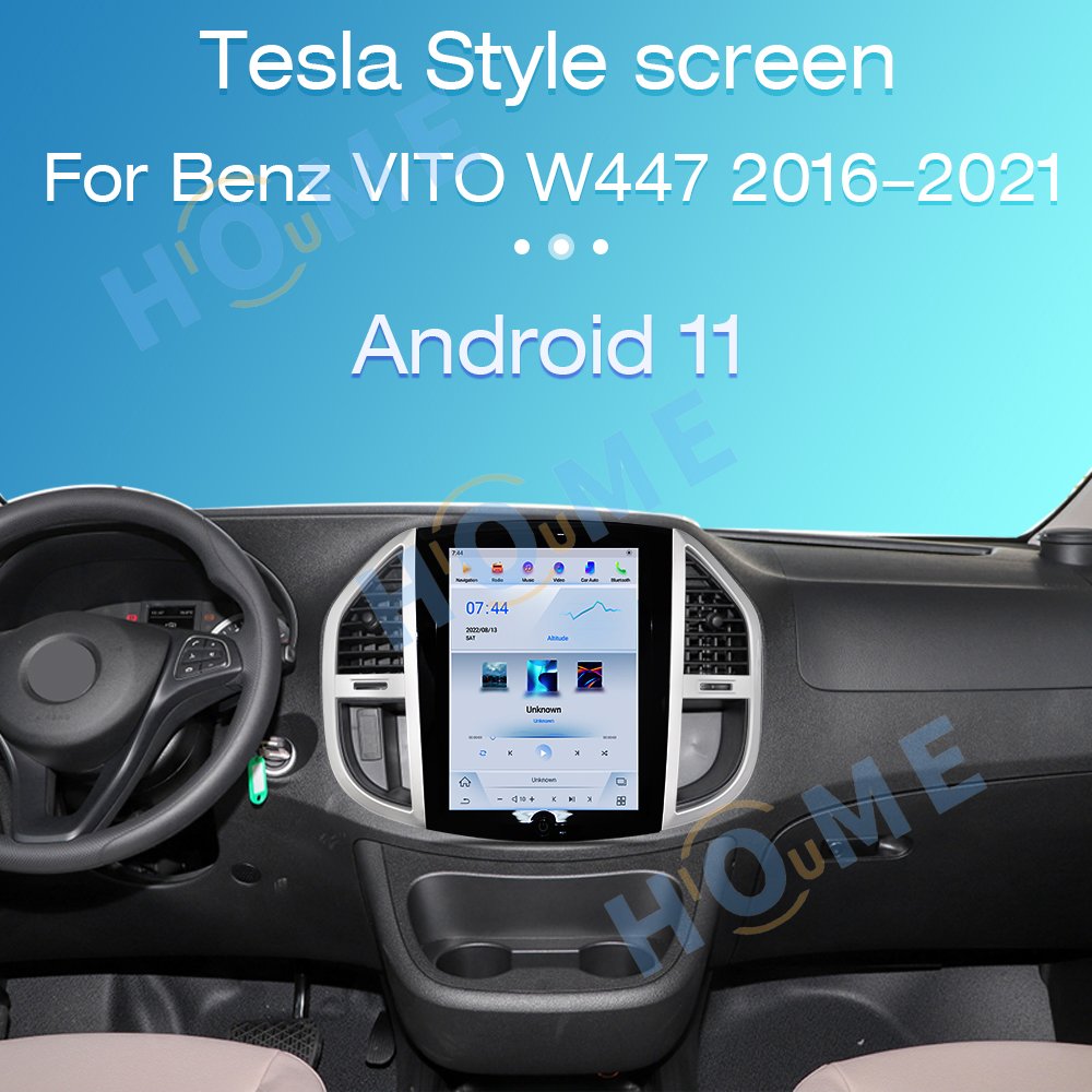 Car Radio Player Video Stereo For Mercedes-Benz VITO W447 2016-2021 Tesla Style Vertical Touch Screen 4G Carplay Android Auto