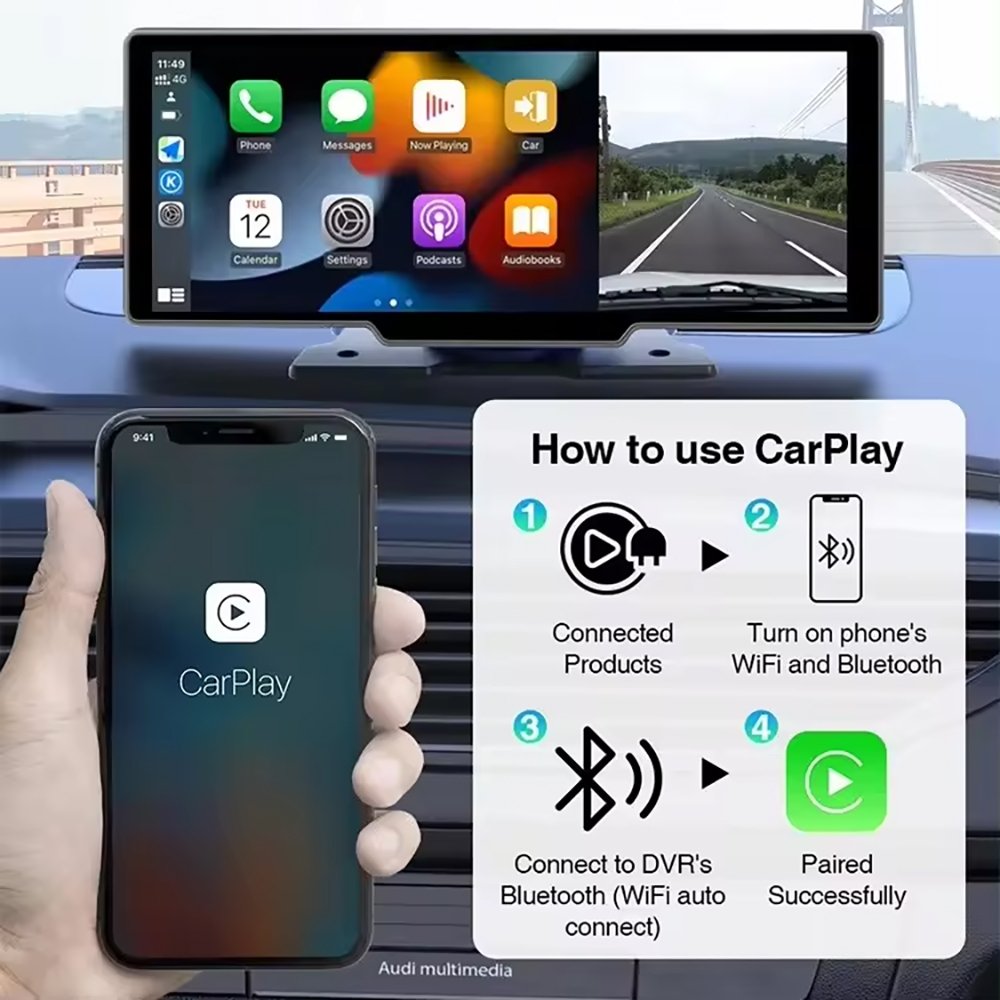 Hot sale touch screen car interior accessories android 7inch car dvd player Android radio panel for apple carplay
