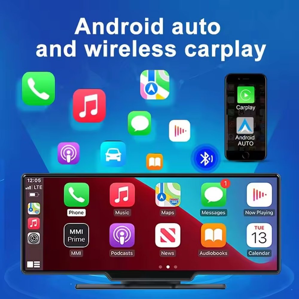 Hot sale touch screen car interior accessories android 7inch car dvd player Android radio panel for apple carplay