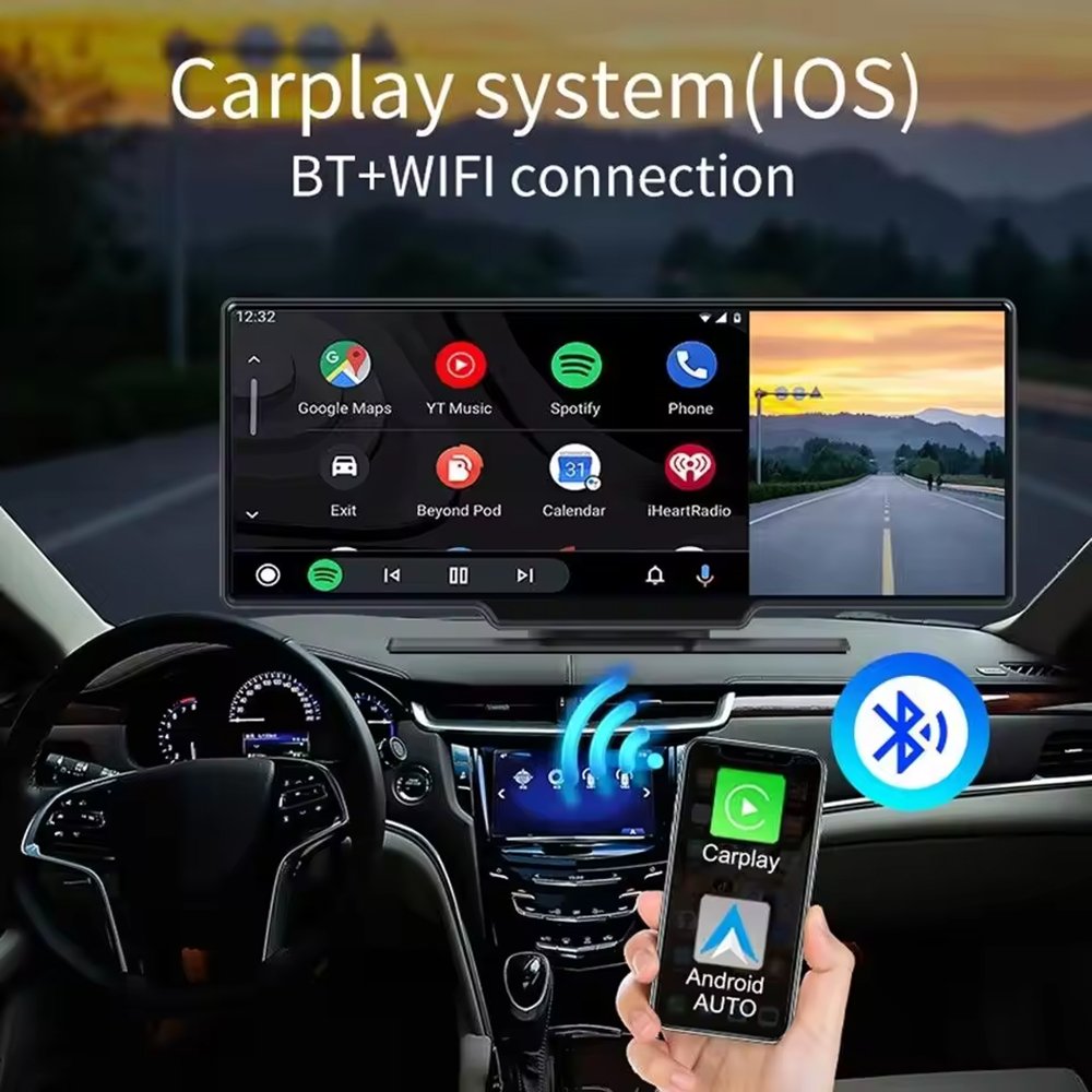 Hot sale touch screen car interior accessories android 7inch car dvd player Android radio panel for apple carplay
