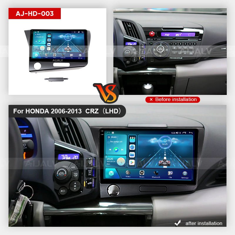 AIJIA For HONDA 2004-2006FIT/JAZZ 9-inch 2-din touch screen car radio multimedia player GPS WiFi car DVD player