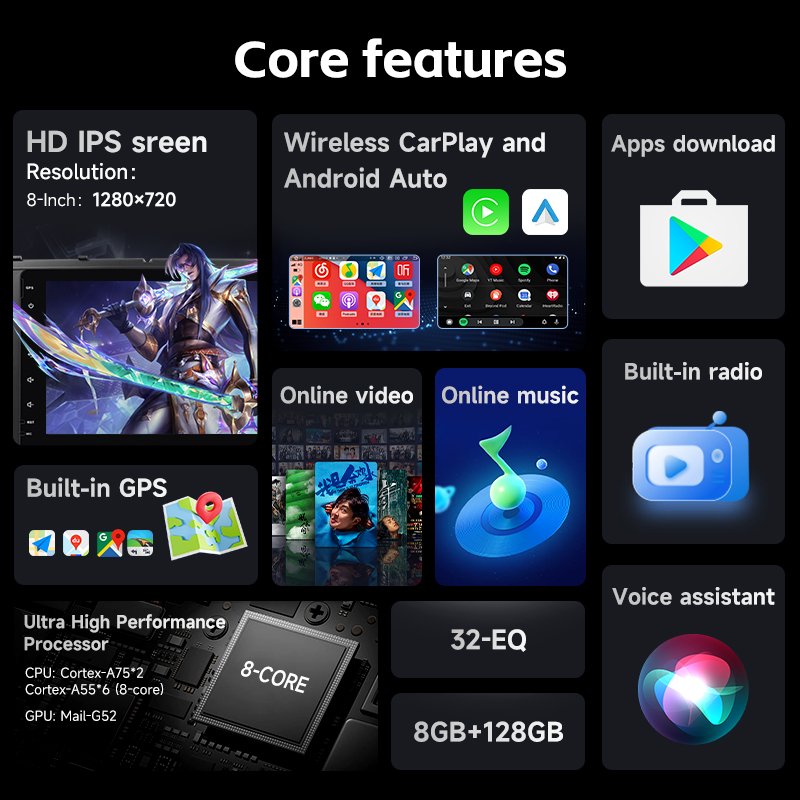 8inch Android 12 For Mercedes Benz CLK Class W209 4+64GB CLC CLK W209 IPS touch screen Car DVD Player