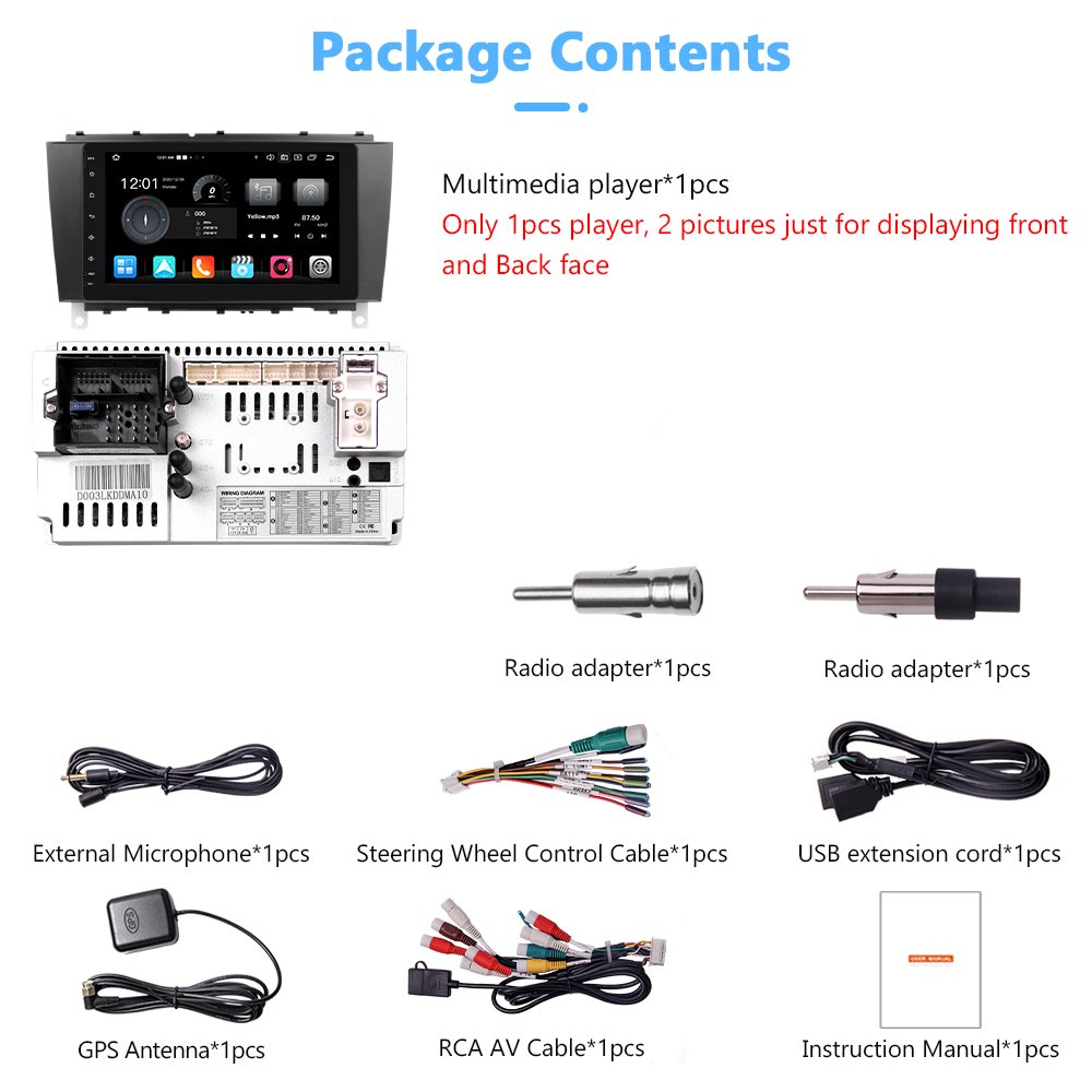 8inch Android 12 For Mercedes Benz CLK Class W209 4+64GB CLC CLK W209 IPS touch screen Car DVD Player