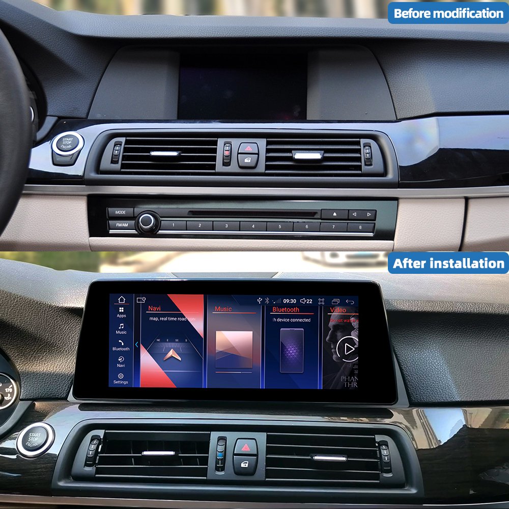 ZLH 10.25 Inch Android 13 Touch Screen AUTO CARPLAY for BMW 5 Series F10 F11 2011 2016 CIC NBT Multimedia Player 4G navi