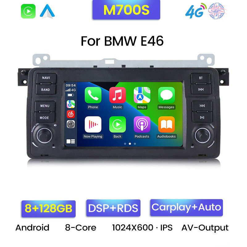 MEKEDE Android 4core android car dvd player for Bmw E46 M3 Rover 75 WIFI GPS BT Radio 4+64GB RDS multi-color Audio