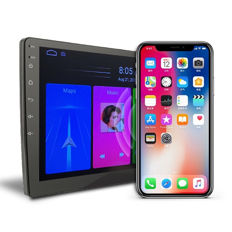 9 inch 2 din 1+32GB Portable MP5 Screen Stereo CD Android Carplay Radio Car DVD Player