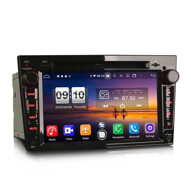 Android Erisin car dvd player with carplay WiFi DAB TPMS ES8760PB for Opel Vauxhall Vivaro Astra Corsa Zafira Navigation