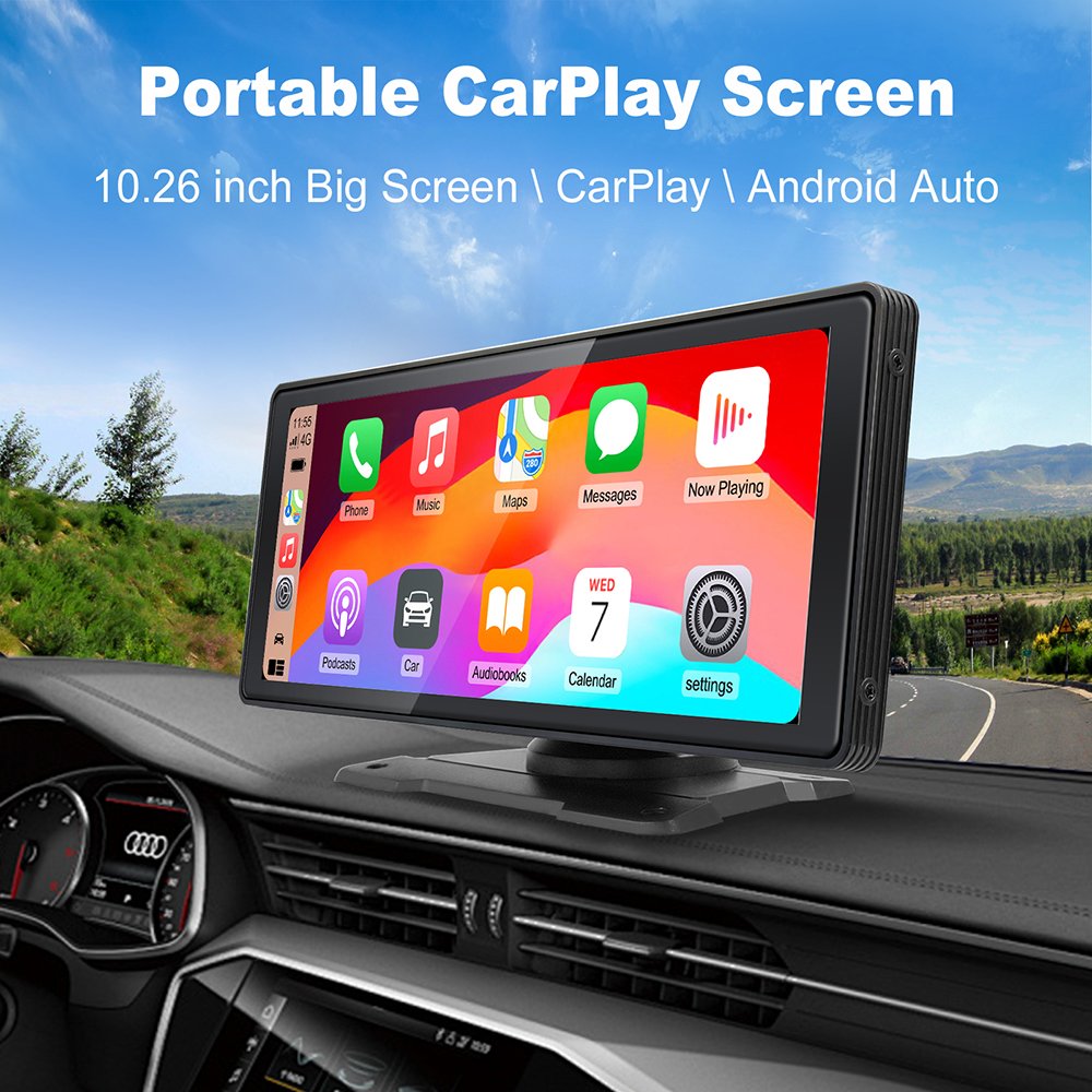 10.26Inch CarRadio Android Bt-enabled Touch Screen Carplay DSP Multimedia 2k Stereo Car Dvd Player