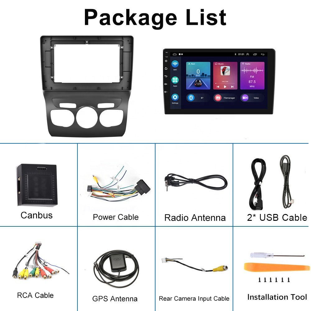 Podofo 10.1" Android Car Radio For Citroen C4L 2013-2016 Autoradio Car Stereo Carplay Android Auto GPS Wifi Hifi Audio FM RDS